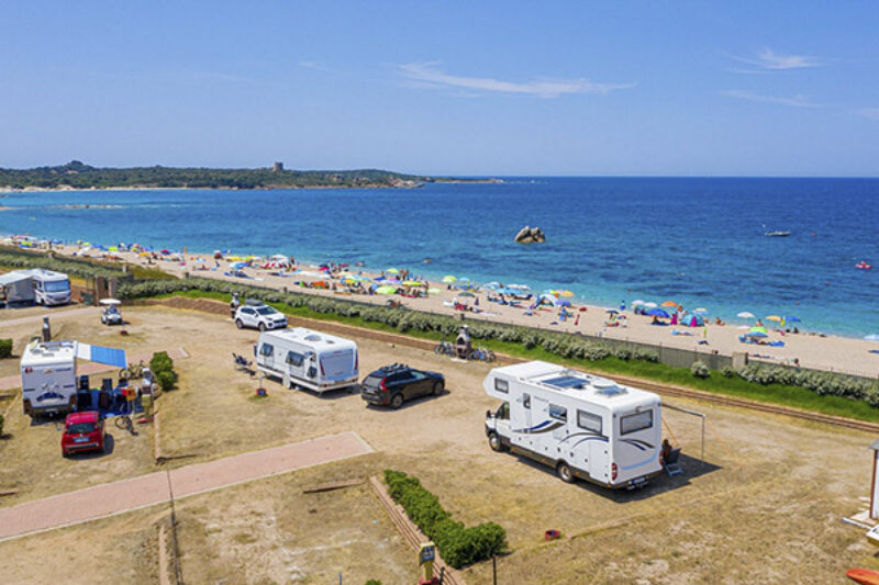 Strandblick auf dem Campingplatz