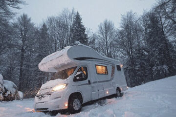 Wohnmobil im Winter