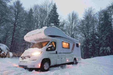 Wohnmobil im Winter