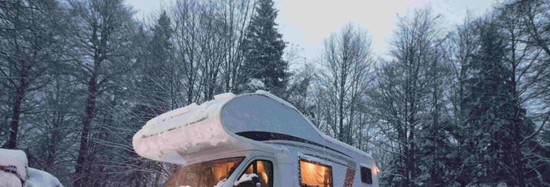 Wohnmobil im Winter