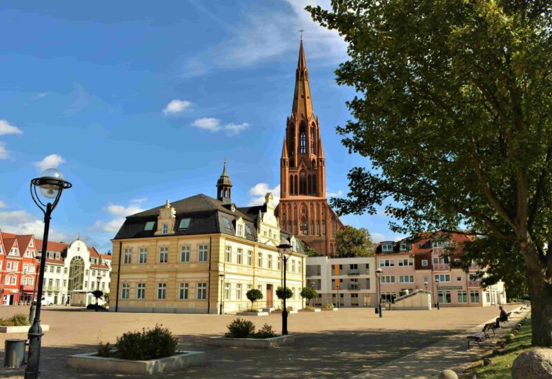 Demmin, Mecklenburg-Vorpommern, Blick auf St. Bartholomaei