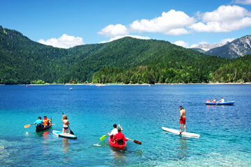 Paddling auf dem Eibsee