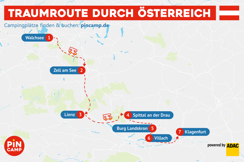Route durch Österreich