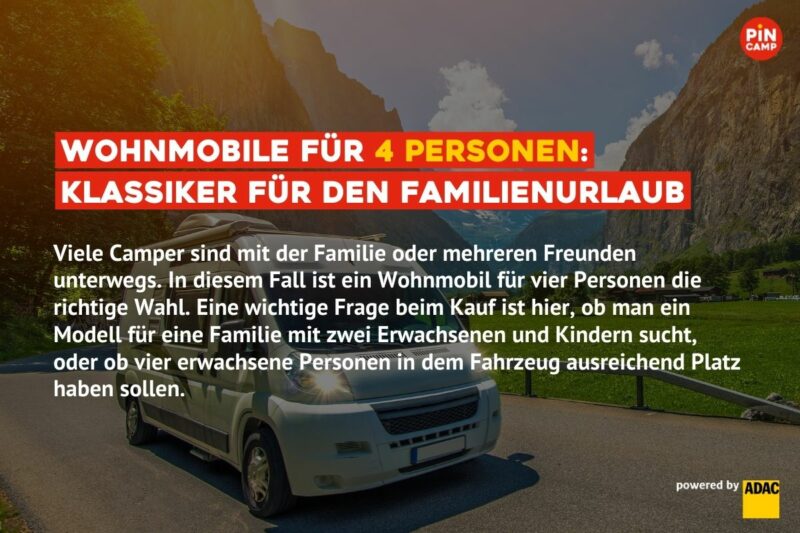 Wohnmobile für vier Personen