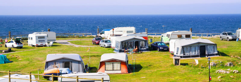 Campingplatz am Meer