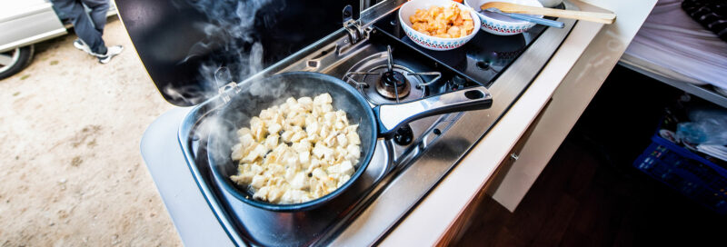 Kochen im Wohnwagen