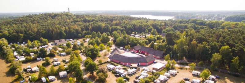 Luftaufnahme vom Campingplatz Eurocamping Spreewaldtor