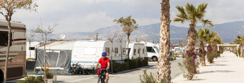 Campingplatz in La Marina im Süden Spaniens