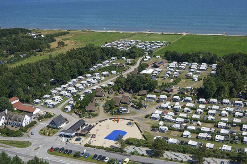 Camping Svalereden Campingplatz am Kattegat aus der Vogelperspektive