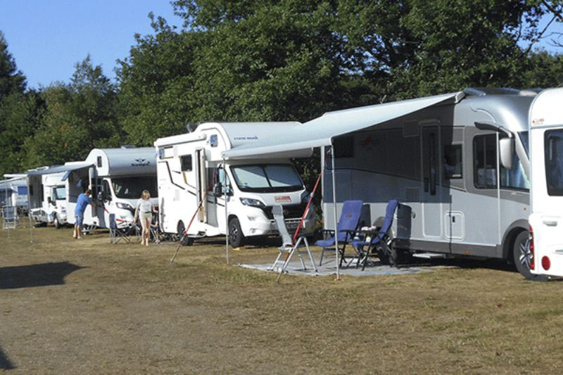 Riis Feriepark Wohnwagenstellplätze im Grünen auf dem Campingplatz