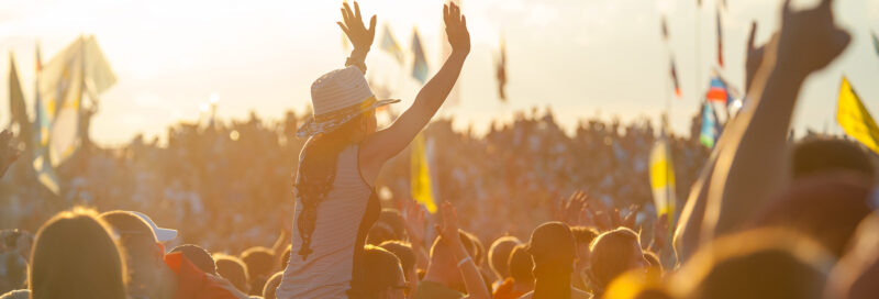 Festivalgelände mit Camping