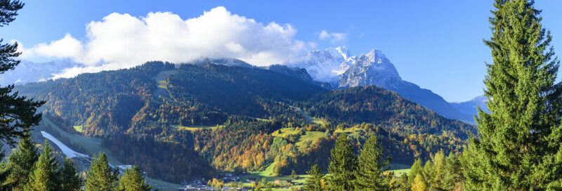 Bergpanorama in Garmisch Partenkirchen