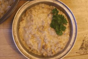 PiNCAMP kocht: Risotto mit Gorgonzola, Birne & Walnüssen