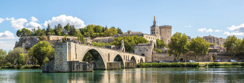 Die Brücke Benezet in Avinon Frankreich