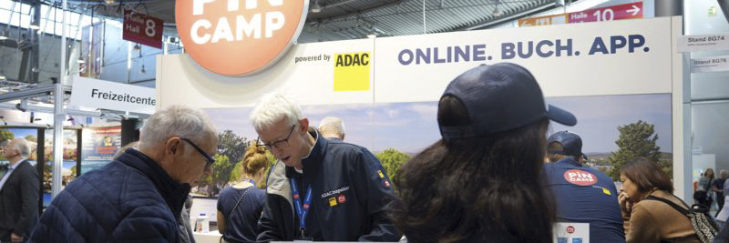 Der ADAC Messestand auf der CMT 2020 in Stuttgart