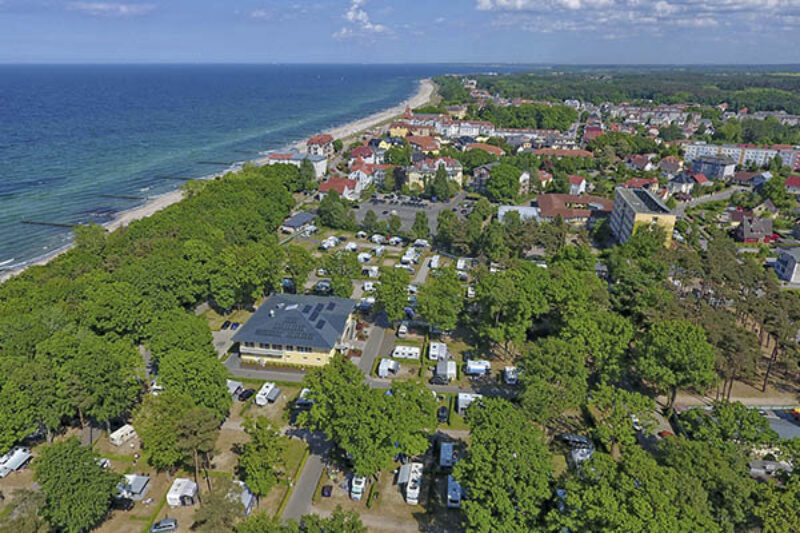 Luftaufnahme vom Campingplatz Kühlungsborn