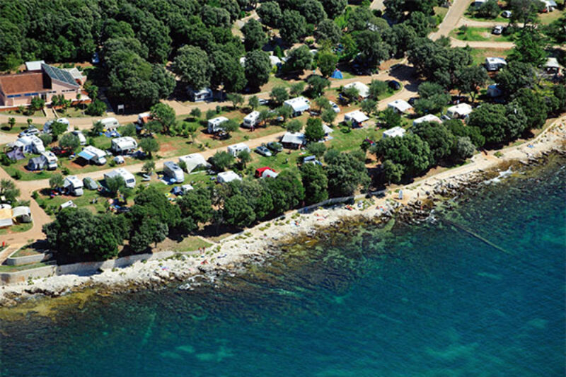 Der Campingplatz aus der Vogelperspektive