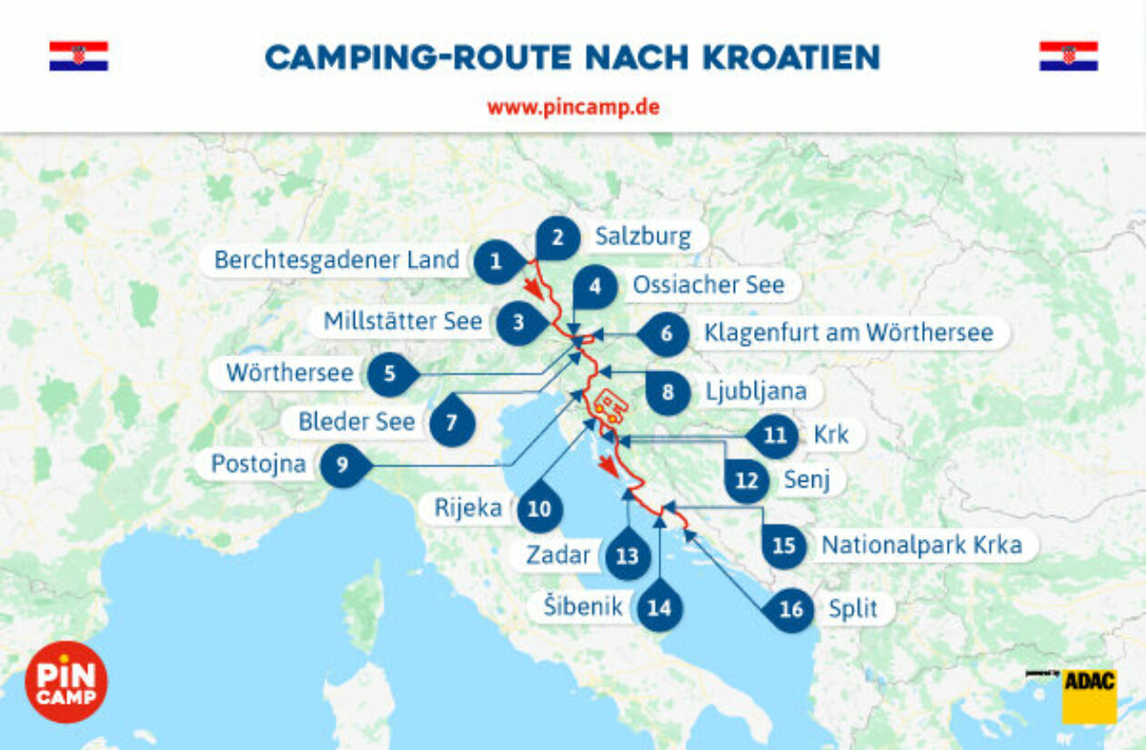 Mit dem Wohnmobil nach Kroatien PiNCAMP Magazin Mit dem Wohnmobil nach Kroatien PiNCAMP Magazin