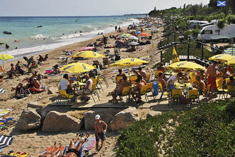 Beachbar auf dem Campingplatz