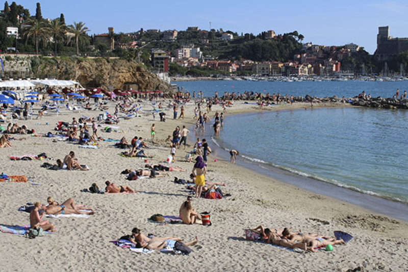 Der Strand in Lerici