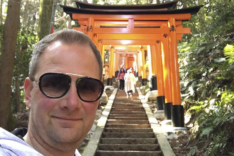 Massimo Battaglio beim Urlaub in Japan