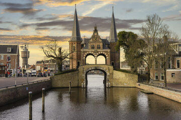 Das Wassertor in Sneek in Friesland