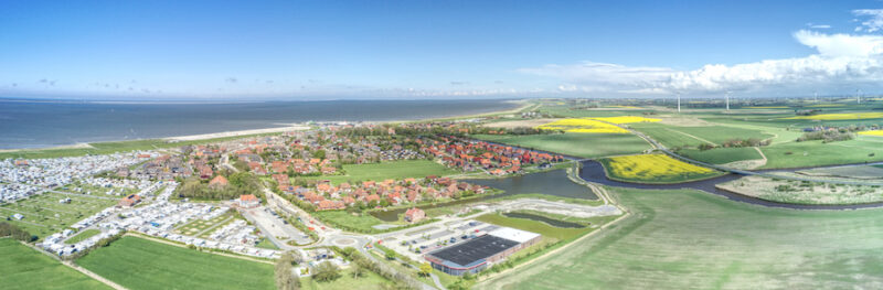 Luftaufnahme vom Campingplatz Neuharlingersiel