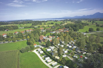 Blick auf den Campingplatz Hofbauer aus der Vogelperspektive