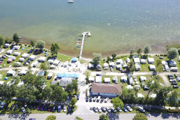 Chiemsee Camping Lambach aus der Vogelperspektive