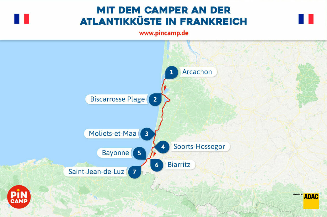 Erholung pur: Mit dem Camper an der Atlantikküste in Frankreich