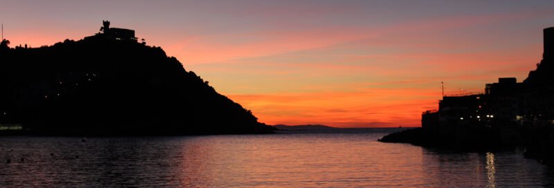 San Sebastian Sonnenuntergang