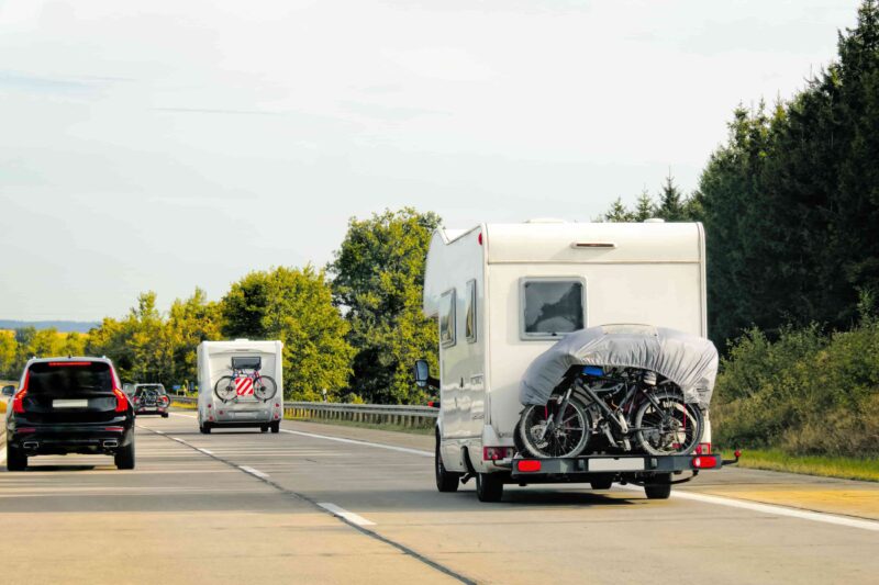 Fahrradabdeckung für das Wohnmobil für vier Fahrräder