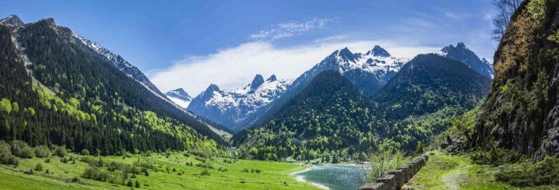 Blick auf den Lac du Tech in den Pyrenäen