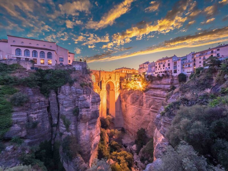 Die Steinbrücke „Puente Nuevo“ in Ronda