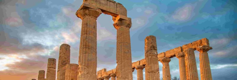 Juno Temple, Tal der Tempel in Agrigento, Sizilien, Italien