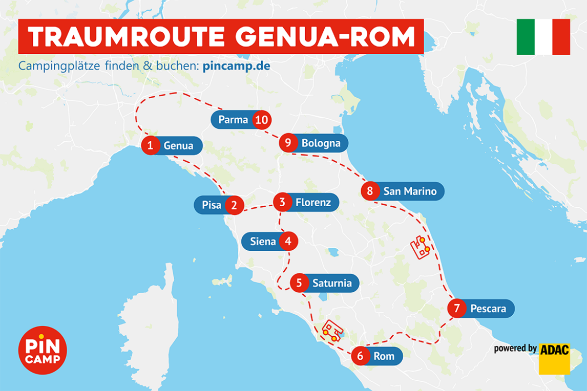 Der ultimative ItalienRoadtrip Alle Highlights auf einer Tour