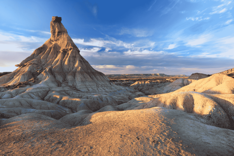 Ödland bei Bardenas Reales, Navarra, Spanien