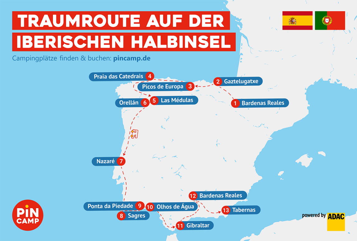 Traumroute durch Spanien und Portugal Roadtrip für Abenteurer