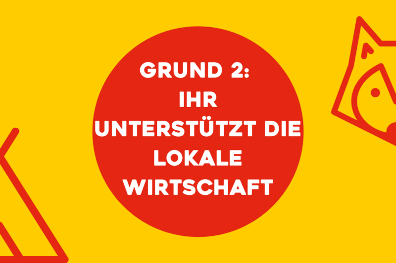 Microcamping unterstützt die lokale Wirtschaft