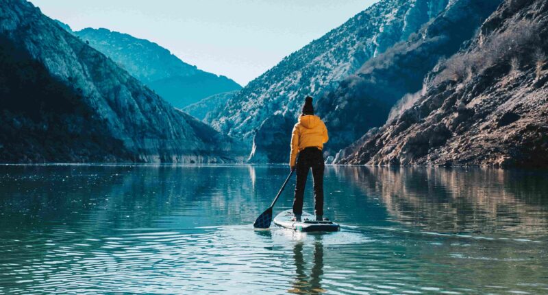 Stand Up Paddling aud dem See