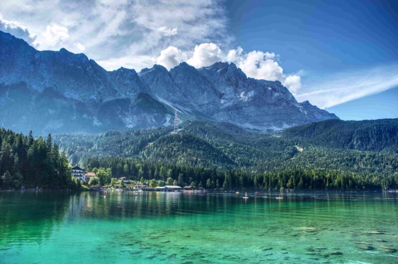 Zugspitzmassiv mit Eibsee