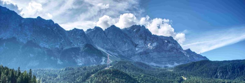 Zugspitzmassiv mit Eibsee