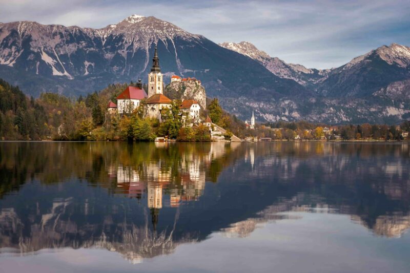 Bleder See mit Kirche