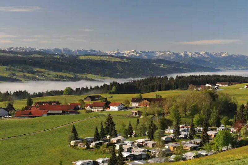 Campingplatz-Alpenblick