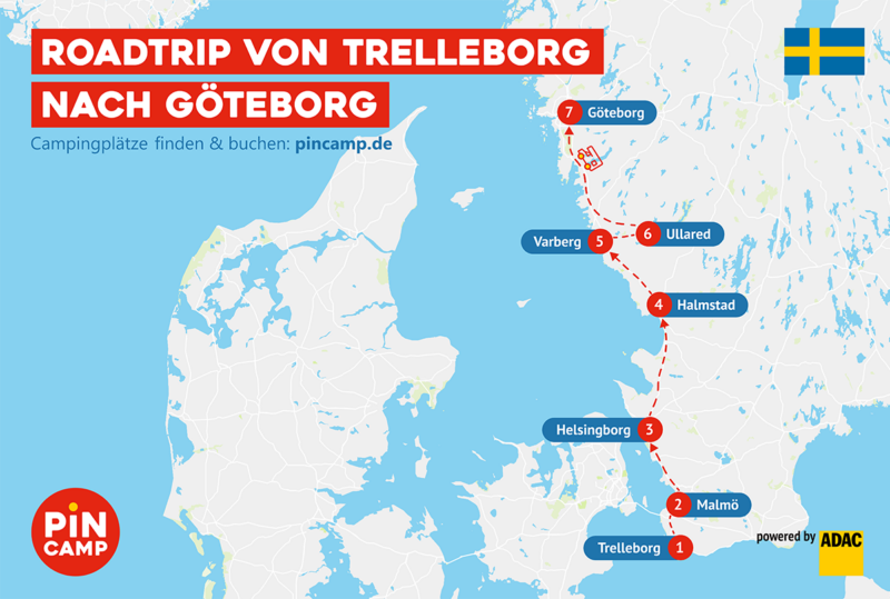 Roadtrip von Trelleborg nach Göteborg