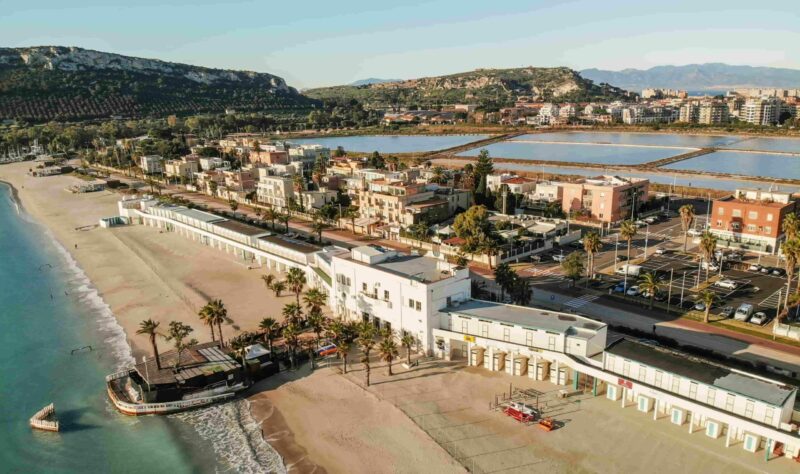 Ansicht von Cagliari, Sardinien, Italien