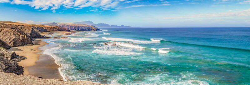 Atlantik Traumbucht an der Westküste von Fuerteventura Playa del Viejo Rey / Spanien