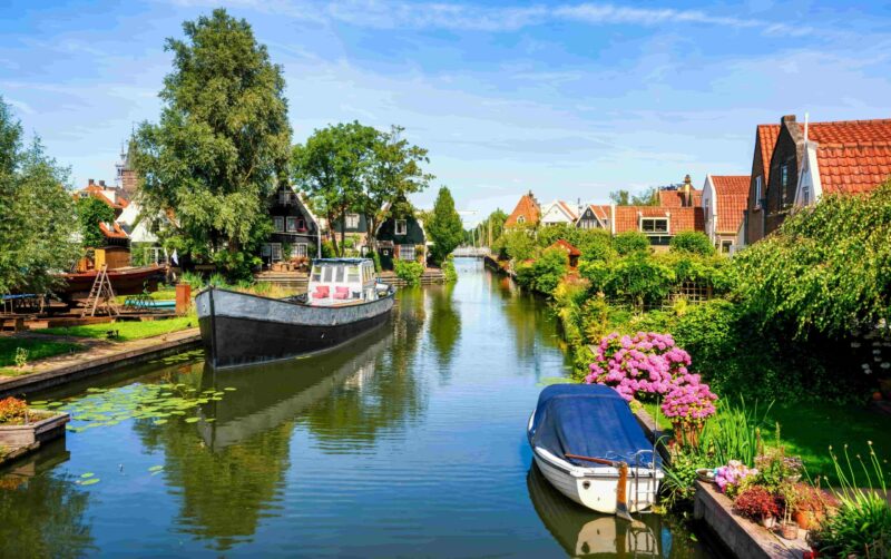 Malerische Stadt Edam in den Niederlanden, Nordholland