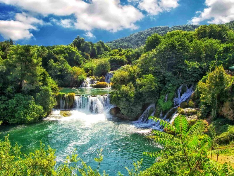 Der Krka-Nationalpark bei Šibenik in Kroatien