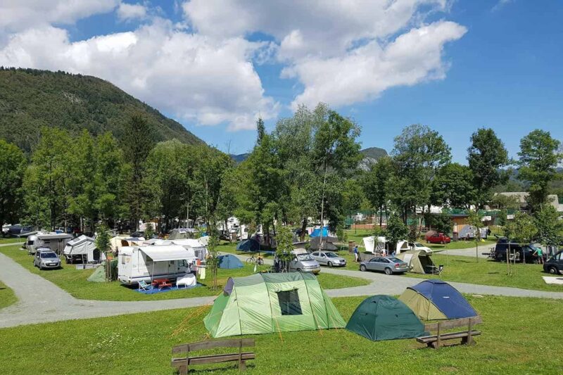 Camping Danica, Zeltplatz auf dem Campingplatz